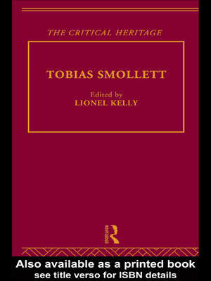 cover image of Tobias Smollett